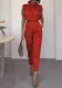 Women Summer Style Top and Belt Pant Two-Piece Set