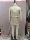 Women Spring Sexy Sequin V-Neck Suspender Top
