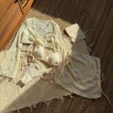 Women Solid sexy summer beach Swimwear Set