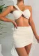Women bikini one-shoulder sexy Swimwear Three-Piece