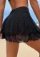 Women Solid mesh sexy beach short skirt pants