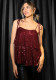 Women Spring Sexy Sequin V-Neck Suspender Top