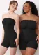 Women's Seamless Strapless Tight Fitting Skim Abdomen One-Piece Shape Jumpsuit