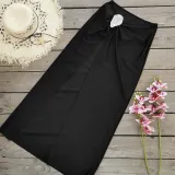 Women Solid V Neck Backless One-Piece Swimwear