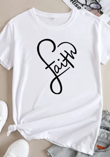 Women printed short sleeve T-shirt