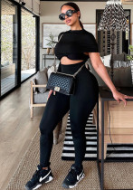 Women Hollow Casual Short Sleeve High Neck Jumpsuit