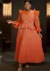 Women Round Neck Lantern Sleeve Party Formal Party Dress