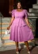Women Elegant Ruffle Edge Dresses