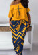 Women printed short-sleeved Top and Skirt Two Piece Set