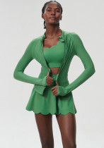 Women Sports Tennis Quick Dry Sports Running Fitness Yoga Clothes Three-Piece
