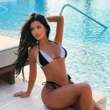 Women Contrast Color Sexy Two Pieces Swimwear