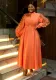 Women Hollow Sleeve Half High Neck Party Dress