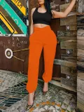 Women Spring Casual Solid Pants