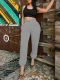 Women Spring Casual Solid Pants