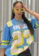 Street Fashion Contrast Color Print Loose Casual Top Short Sleeve T-Shirt