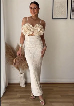 Spring And Summer Strap Beach Sexy Flower Dress