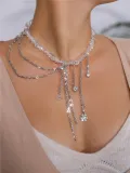 Diamond Irregular Crystal Necklace Fashion Chain