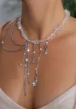 Diamond Irregular Crystal Necklace Fashion Chain