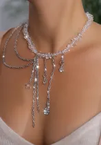 Diamond Irregular Crystal Necklace Fashion Chain