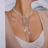 Diamond Irregular Crystal Necklace Fashion Chain