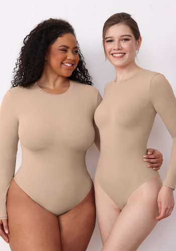 Women's Long-Sleeved High Stretch Tight Fitting Bodysuit