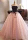 Women pink Strapless evening dress Formal Party elegant tutu（Processing time need 3-6 days）