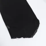 Women Spring Summer Sexy Backless Slit Sleeveless Dress