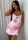 Women Spring Sexy Suspender Print Bodycon Dress