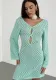 Women beach dress Solid sexy Backless Knitting hollow dress