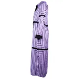 Women Spring Turndown Collar Long Sleeve Striped Dress