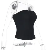 Women Summer Sexy Strapless Sling Top