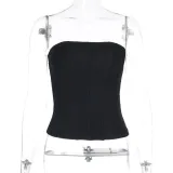 Women Summer Sexy Strapless Sling Top