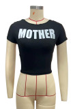 Women Sexy Short Sleeve T-shirt Crop Top