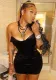 Women's Summer Sexy Strapless Solid Color Bodycon Dress