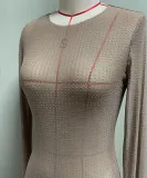 Sexy See Through Long Sleeve Top Spring Chic Slim Fitted T Shirt