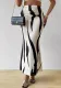 Women printed fishtail skirt