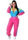 Women patchwork contrast color zipper jumpsuit