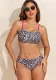 Sexy Leopard Print Two-Piece Bikini Swimsuit for Women