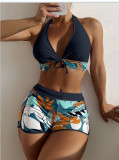 Sexy Printed Two-Piece Bikini Swimsuit for Women