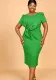Spring & Summer Plus Size Flower Formal Party Bodycon Dress