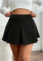 Women's Sexy Plus Size Pleated Short Skirt