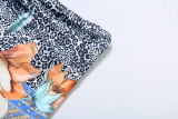 Women's Spring Floral Print Strapless Tight-Fitting Jumpsuit