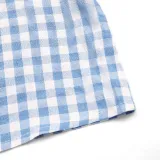 Women's Summer Bow Tie Plaid Casual Top