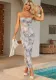 Women Plunging Strap Dress
