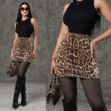 Women nightclub sequined shiny Bodycon skirt