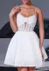 Women's Strap Floral A-Line Mini Wedding Dress