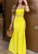 Women Spring Summer Casual Holidays Suspender Slit Dress