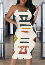 Women Printed Strap Dress