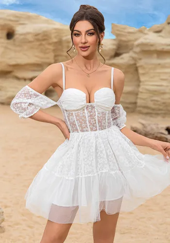 Women Sexy Lace Summer Dress
