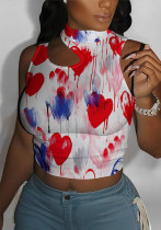 Women Top Casual Sexy Printed T-shirt